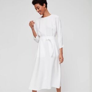 Aritzia white linen dress